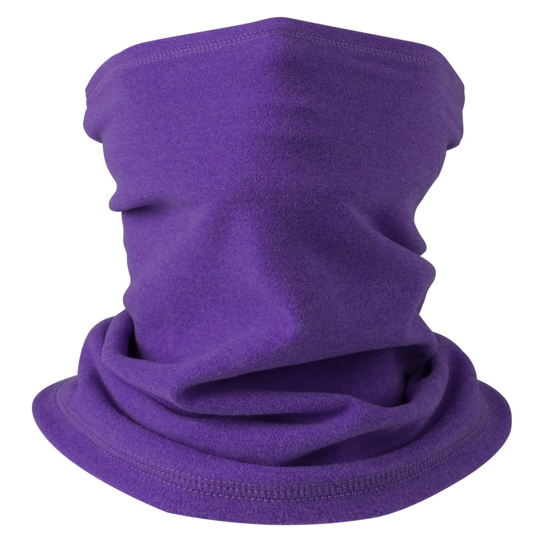 HEGCOIIE Neck Warmer Snood for Men & Women,Winter Neck Gaiter Fleece Bandana Face Covering Mask Windproof Neck Scarf Neckwear for Outdoor Sports Motorcycle Skiing Running Cycling (Purple)