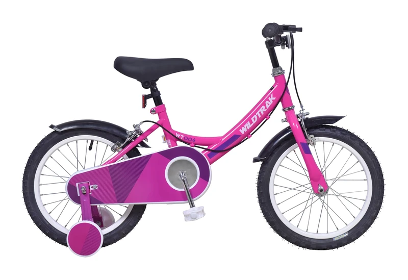 Wildtrak - 16 Inch Bike for Children 3-7 Years Old with Training Wheels - Pink