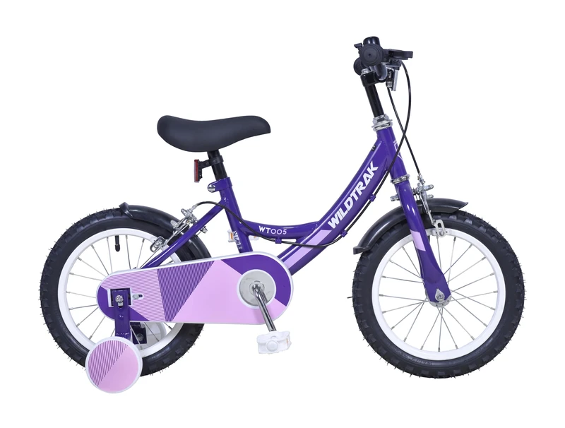 Wildtrak - 14 Inch Bike for Children 3-5 Years Old with Training Wheels - Liliac, Lilac