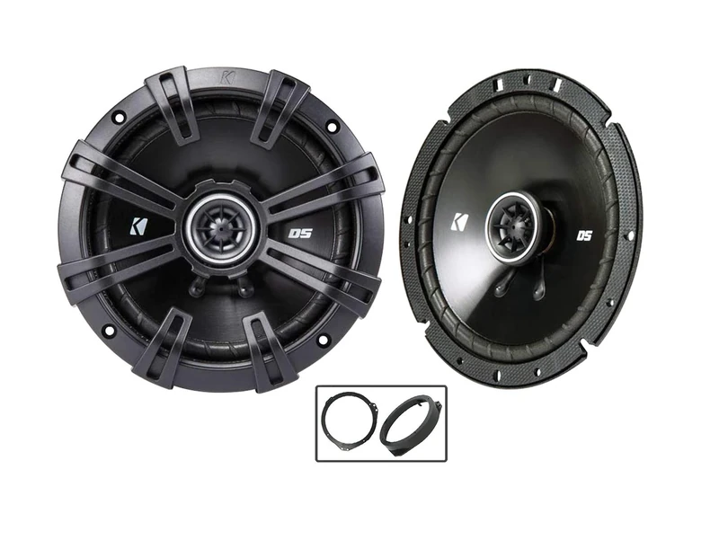Malita Kicker car speakers 6.5" 17cm for Juke Front Doors + Adaptor rings 240W