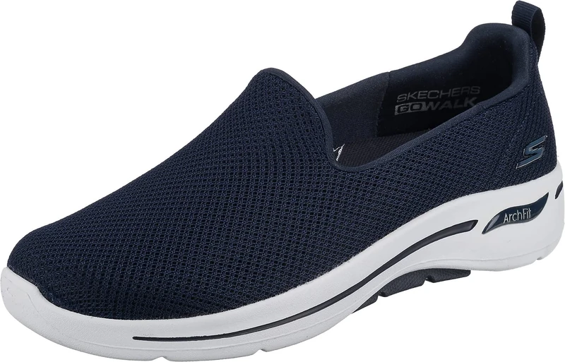 Skechers Go Walk Arch Fit Navy/White 10.5 D - Wide