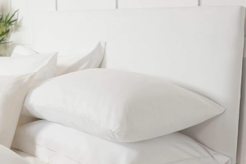 Belledorm Faux Suede Headboard Wrap - White, Double Size