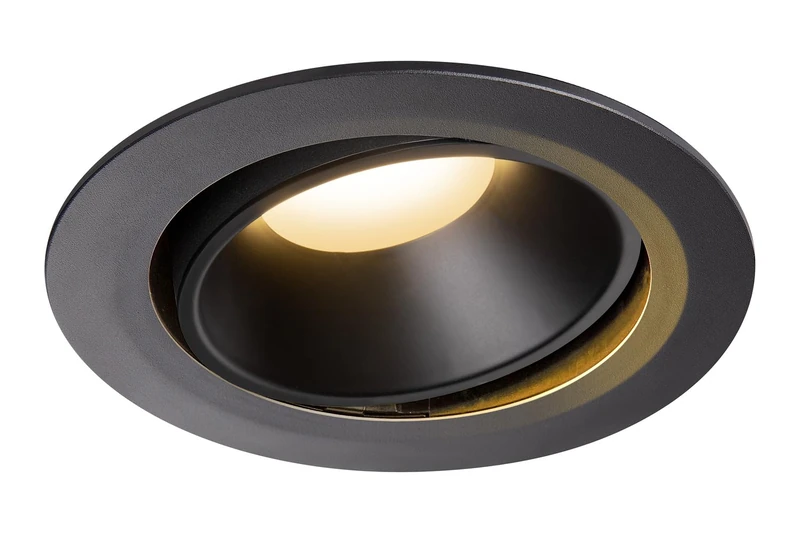 SLV Recessed Ceiling Light NUMINOS® Move DL XL/LED Spotlight, floodlight, Ceiling Light, recessed Light, Indoor Lighting / 2700K 37.4W 3300lm Black 55 Degrees