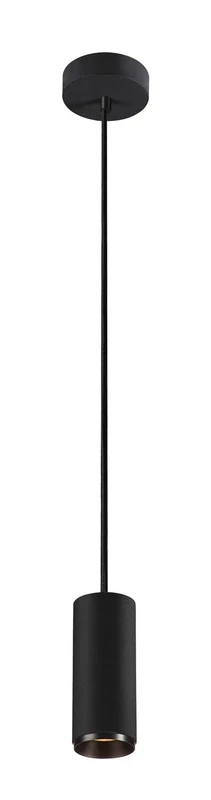 SLV Pendant Light NUMINOS® PD Phase S/Living Room lamp, Interior Lighting, Dining Room Drop Light, LED, Ceiling Light / 2700K 10.42W 985lm Black dimmable 24 Degrees