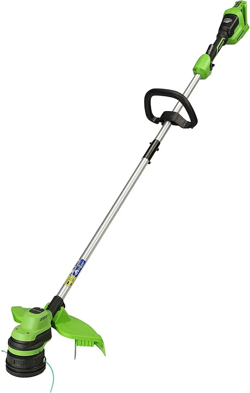 Greenworks 48V(2x24V) Cordless Grass Trimmer 33cm without Battery & Charger, 2mm Thread Diameter, Bump Feed, Hi/Low Mode GD24X2LT