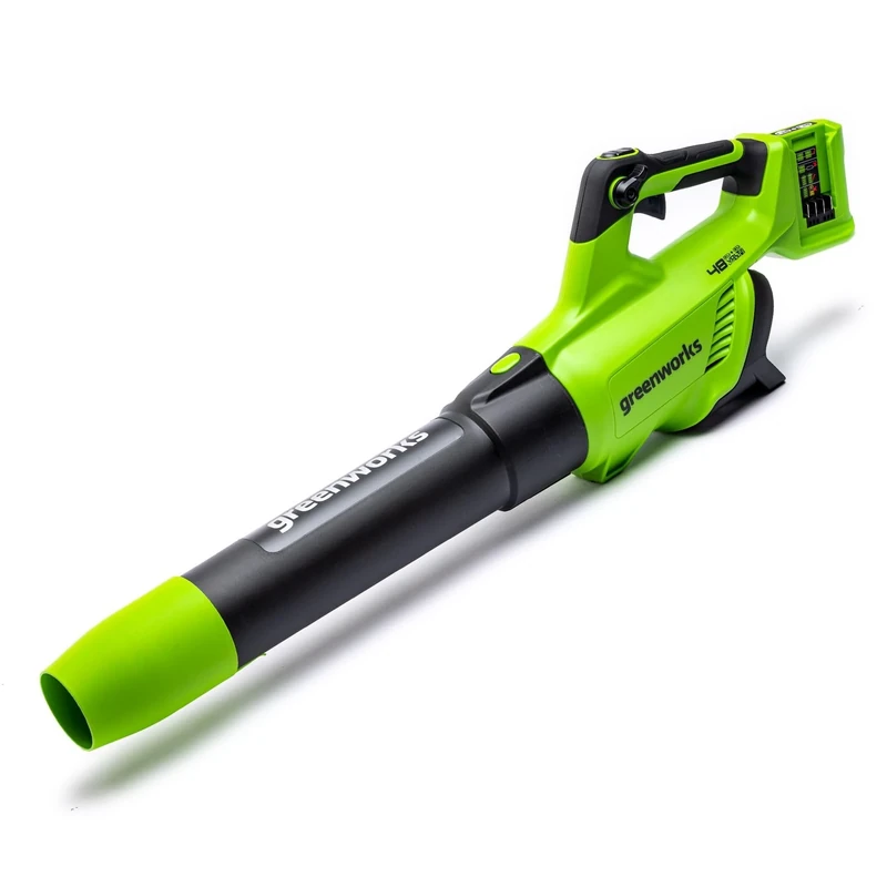Greenworks 48V(24V x 2) Cordless Axial Leaf Blower with Brushless Motor, Turbo Function, 217km/h, 16.4m³/min WITHOUT Batteries &Charger, 3 Year Guarantee GD24X2AB