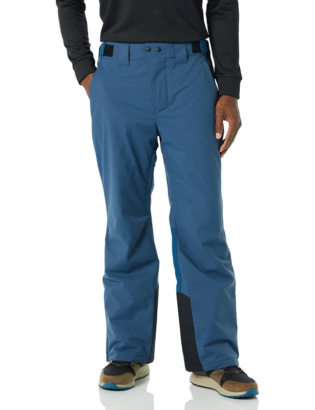 Amazon Essentials Men's Waterproof Insulated Ski Pant, Teal Color Block, X-Small
