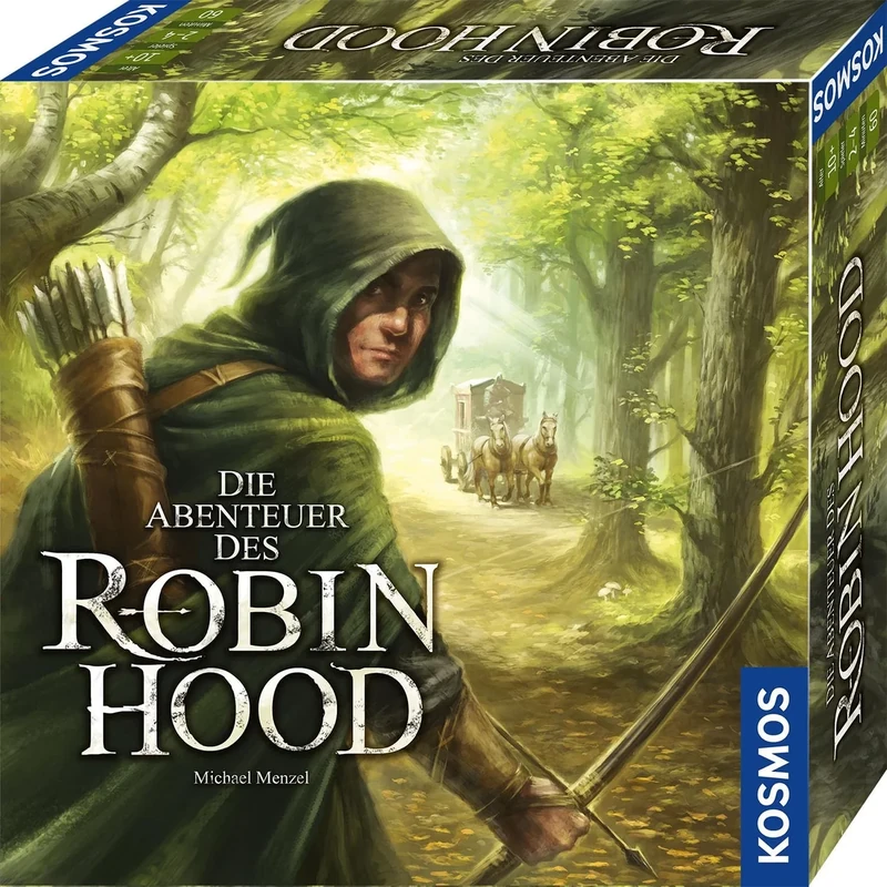 Kosmos 680565 The Adventures of the Robin Hood, Cooperative Adventure Game for the Whole Family, Exciting with Open Game World and Changing Game Plan, German Edition
