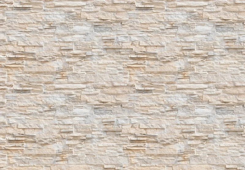 A.S. Création Papier peint Natural Stone Wallpaper in Beige and White Tones - Wallpaper for Different Rooms - Papier peint Mural XXL 366 x 254 cm