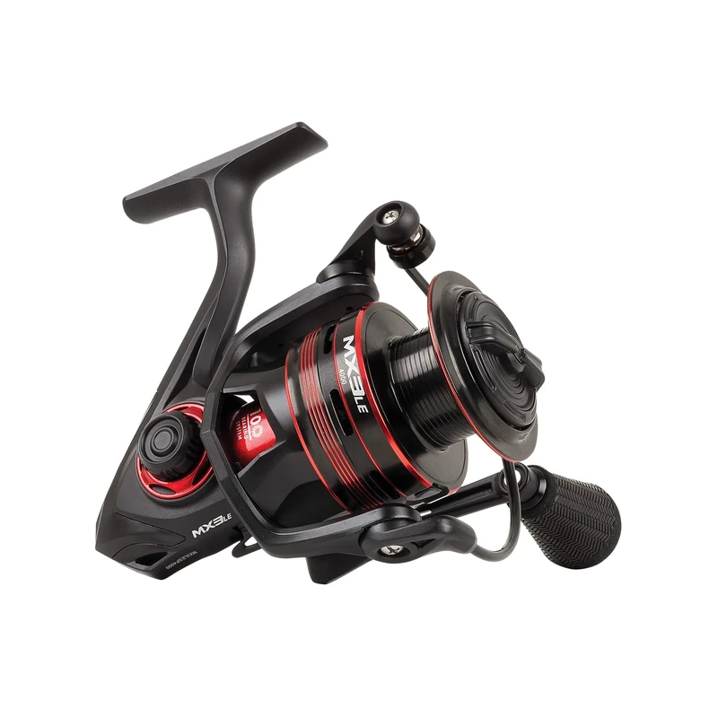 Mitchell MX3LE Spinning Reel, Fishing Reel, Spinning Reels, Allround Fishing,Freshwater Fishing Spin Reel - Perch, Trout, Pike, Zander, Unisex, Black/Red, 2000S FD