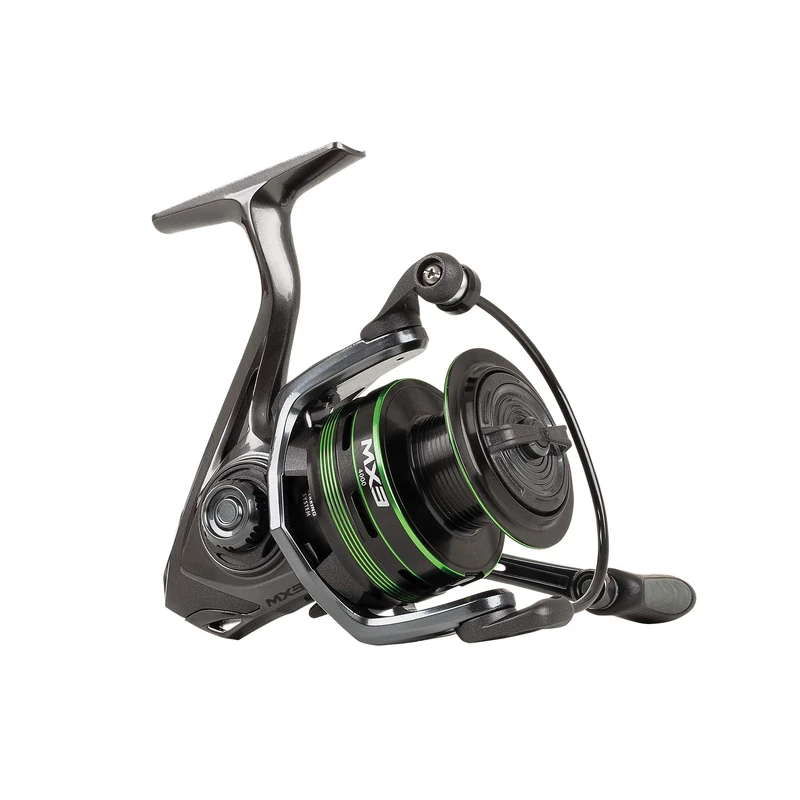 Mitchell MX3 Spinning Reel - Allround Freshwater Fishing Reel for Perch, Trout, Pike, Zander - Unisex, Grey/Green, 2000S FD