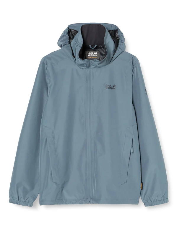 Jack Wolfskin Men's Standard Stormy Point Jacket, Storm Grey, XX-Large - Image 1