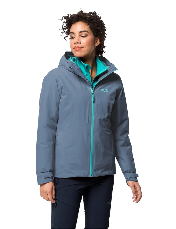 Jack Wolfskin Women's Standard Argon Storm Jacket W, Frost Blue, X-Small