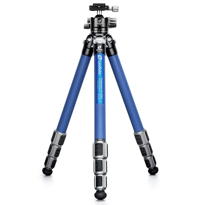 Leofoto - Poseidon - Carbon Tripod including Ball Head - Resistant to Corrosion - Ideal for Use in Wet Conditions - LP-324C+LH-40