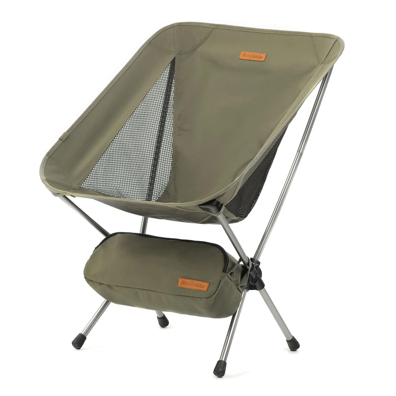 Naturehike Camping Chair for Adults Lightweight Folding Chair Ultra Fishing Chair Camping Accessories for Outdoor Garden Fishing Green S