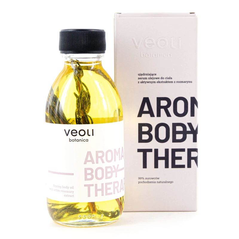 veoli Aroma Body Therapy Firming Body Oil Serum with Rosemary Extract, 8 Highly Concentrated Oils, Anti Cellulite Massage, 136 g - Image 1