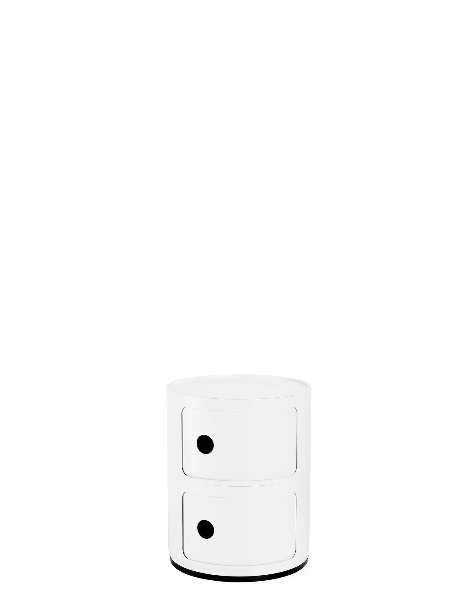 Kartell Componibili Recycled, 2-Element Storage Cabinet, White Mat