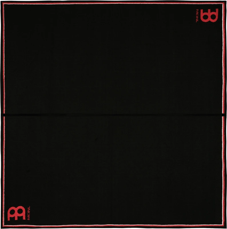 Meinl Cymbals Drum Rug Large Size 6,5x6,5 inch for Bigger Setups — Durable Non-Slip Bottom with Tightly Woven Fabric that Grips Stands and Spurs – Accessories, Black (MDRL-BK)