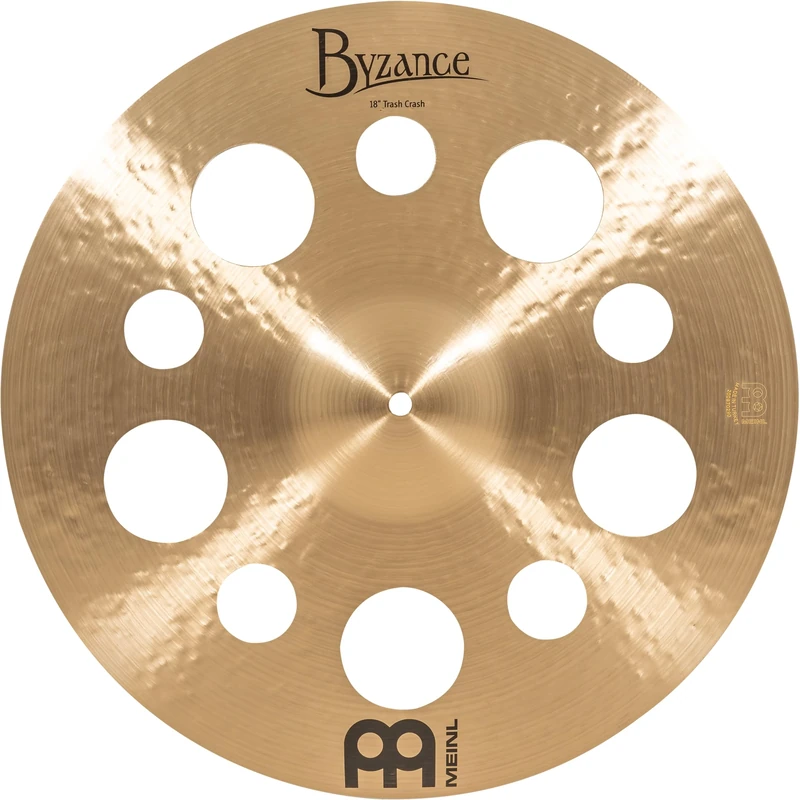 Meinl Cymbals Byzance Traditional Trash Crash Cymbal 18 inch (Video) for Drum Kit (45,72cm) B20 Bronze, Traditional Finish (B18TTRC)