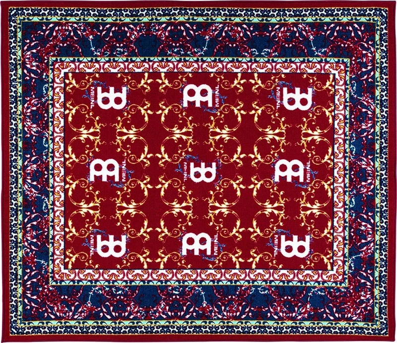 Meinl Cymbals Drum Rug Compact Size 5,25 x 4,6 inch for Smaller Setups — Durable Non-Slip Bottom with Tightly Woven Fabric that Grips Stands and Spurs, Oriental (MDRS-OR)