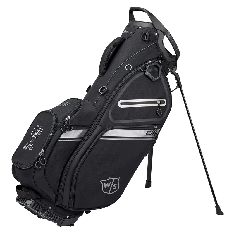 Wilson Staff Golf Bag, EXO II Carry Bag, Black/Silver, Integrated Stand, 2.3 kg, WGB6600BL
