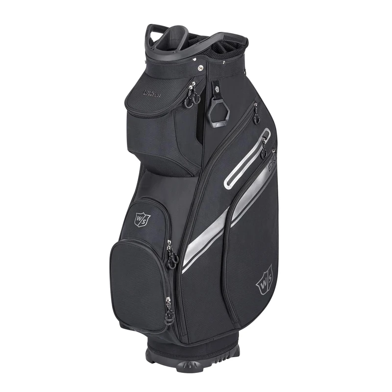 Wilson Staff Golf Bag, EXO II Cart Bag, Trolley Bag, For up to 14 Clubs, Black/Silver, 2.3 kg, WGB6650BL