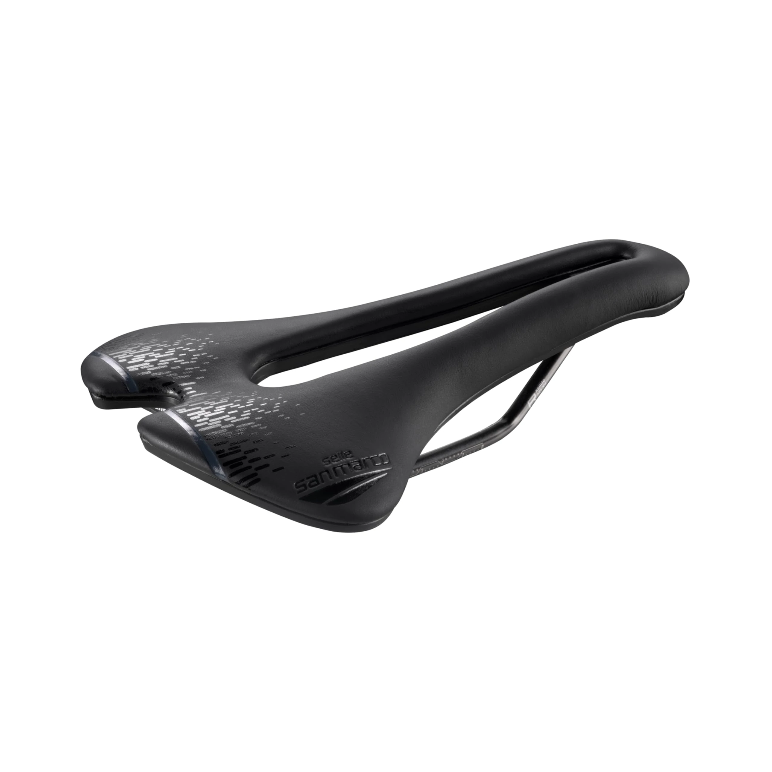 Selle San Marco Aspide Short Racing Saddle: Black/Black Wide (L3)