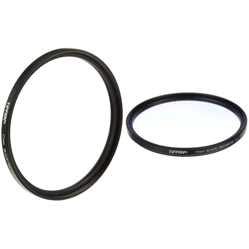 Tiffen 77BPM14 77mm Black Pro-mist 1/4 Filter & 77BPM18 7mm Black Pro Mist 1/8 Filter
