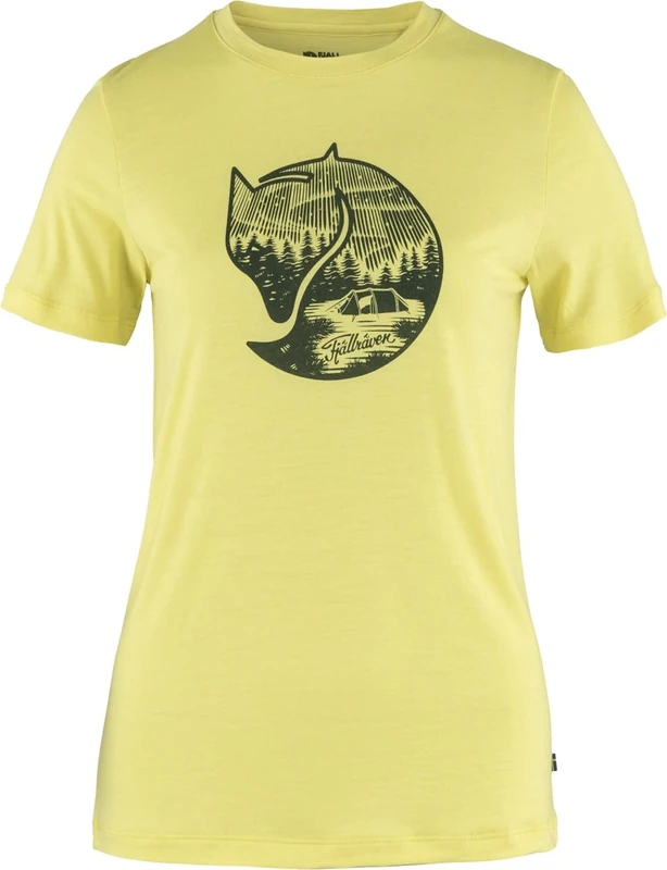 FJALLRAVEN F84118-128 Abisko Wool Fox SS W Lemon Yellow M