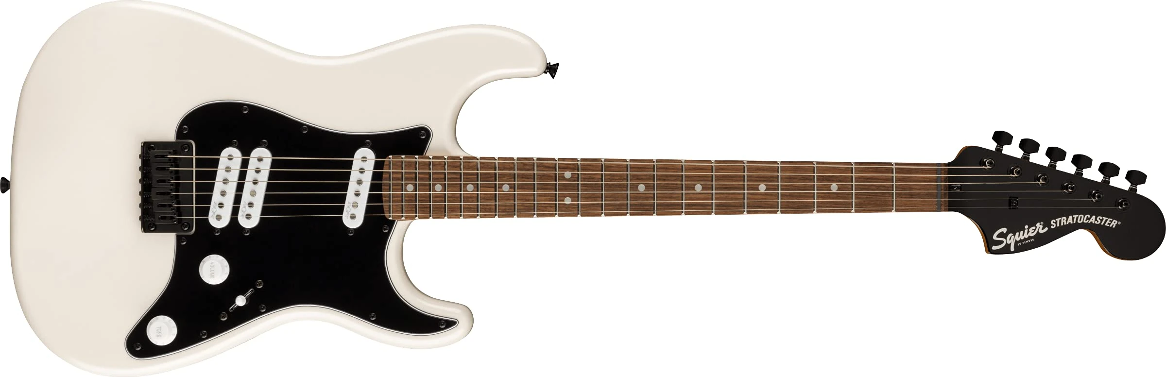 Squier by Fender Contemporary Stratocaster® Special HT Electric Guitar, Laurel Fingerboard, Black Pickguard, Pearl White