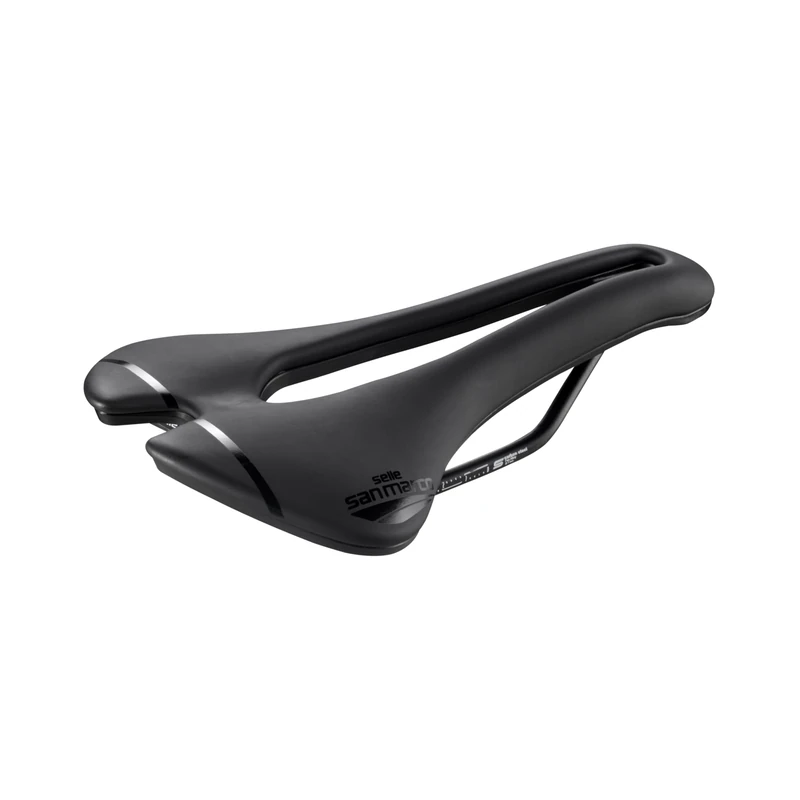 Selle San Marco Aspide Short Sport Saddle: Black/Black Wide (L3) - Image 1