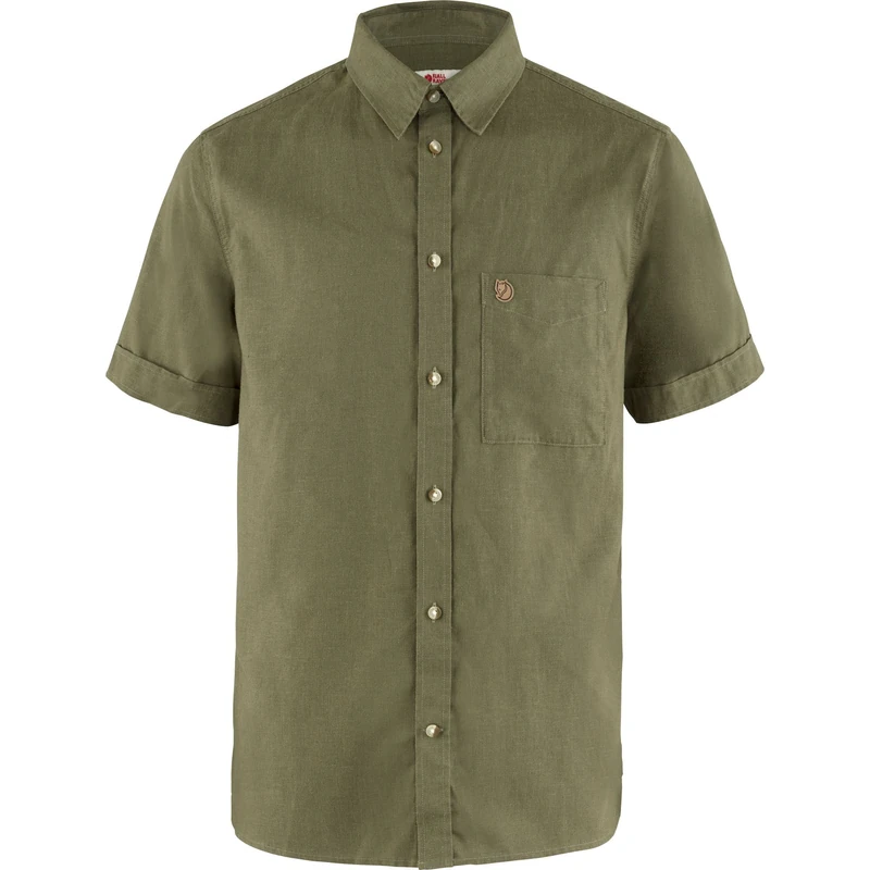 FJALLRAVEN F87039-620 Övik Travel Shirt SS M Green XL