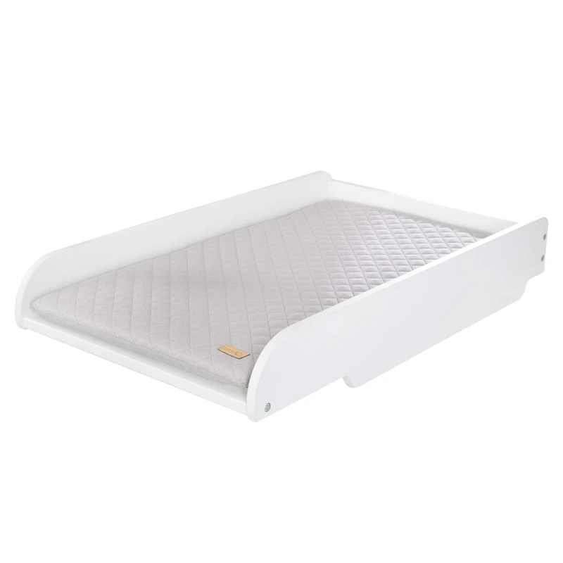roba Changing Plate + Changing Mat 'roba Style' - to Be Placed On Baby and Children's Beds (White)