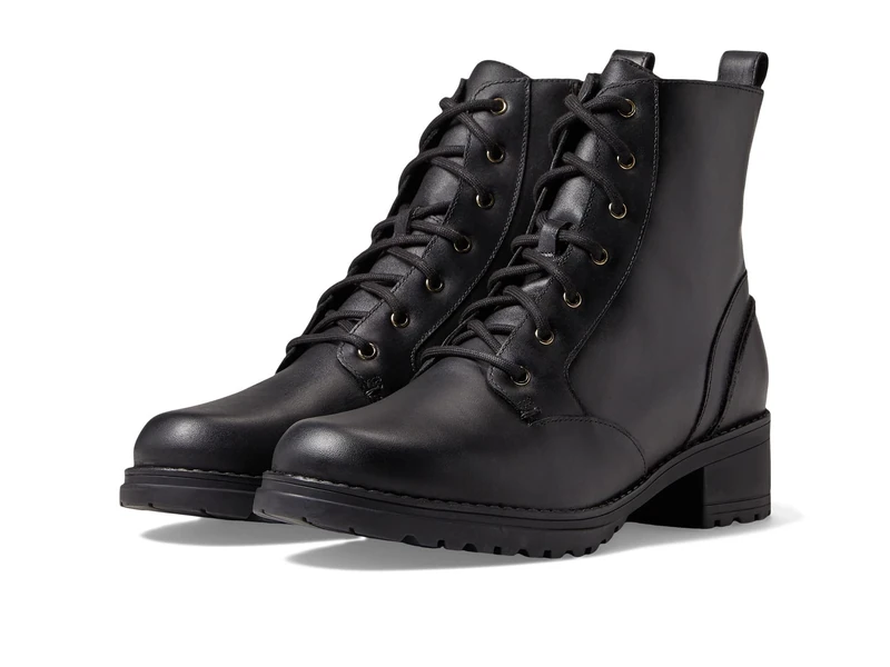 Cole Haan Women's Camea Water Proof Combat Boot, Black Waterproof Leather, 4 UK - Image 1