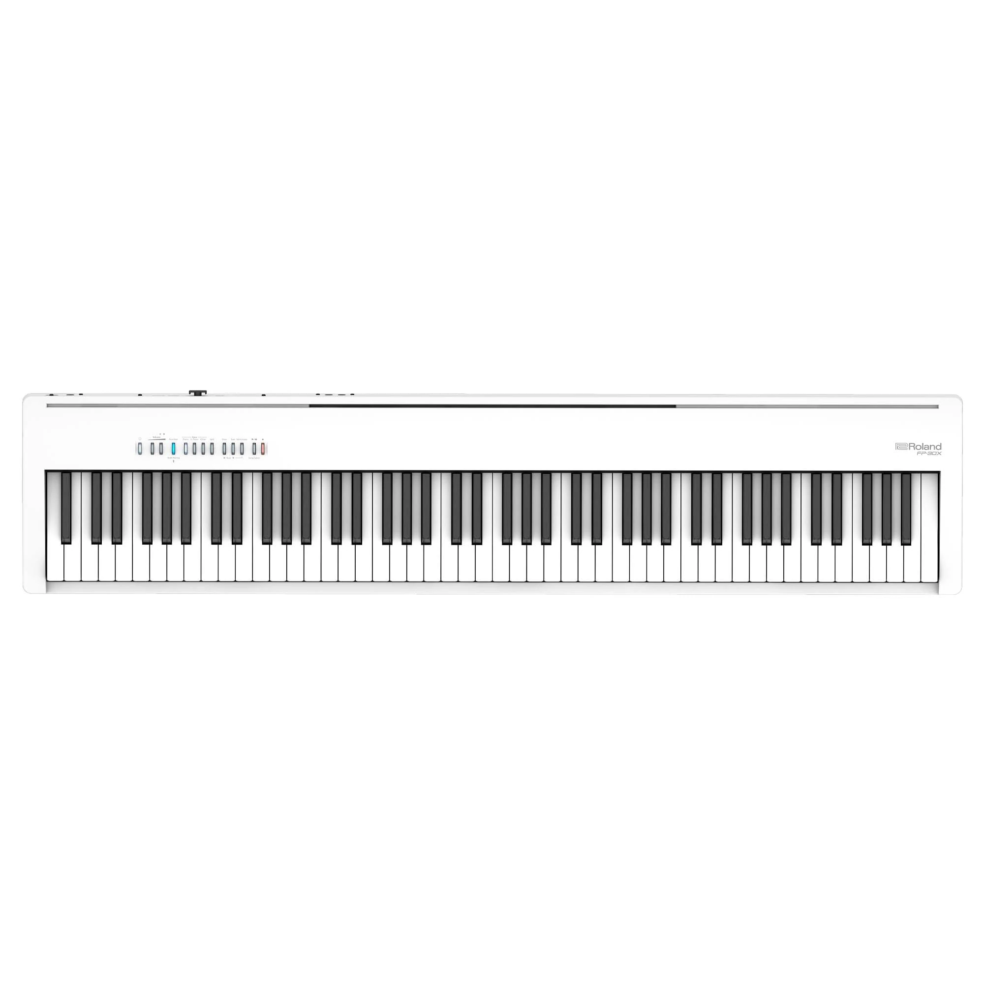 Roland FP-30X Digital Piano with built-in powerful amplifier and stereo speakers. Rich tone and authentic ivory-feel 88-note PHA-4 Keyboard for unrivalled acoustic feel and sound - White