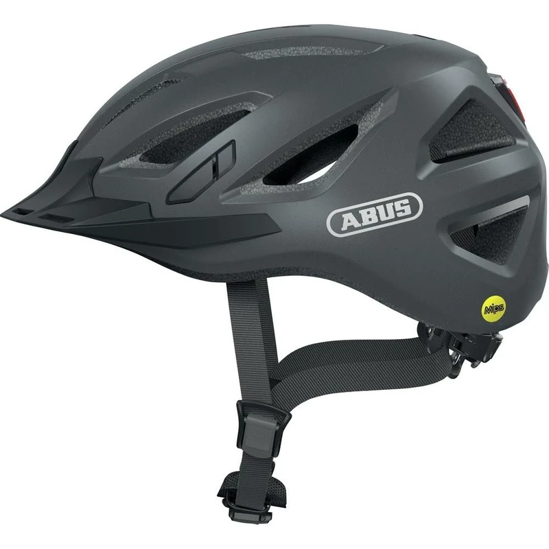ABUS Urban-I 3.0 MIPS city helmet - bike helmet with impact protection, rear light, visor and magnetic fastener - for men and women