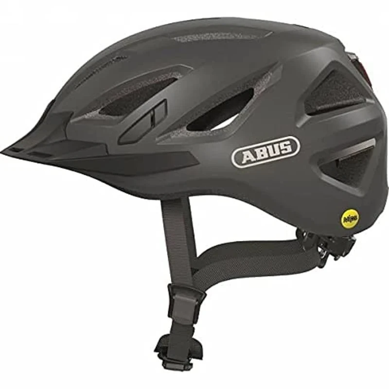 ABUS Urban-I 3.0 MIPS city helmet - bike helmet with impact protection, rear light, visor and magnetic fastener - for men and women