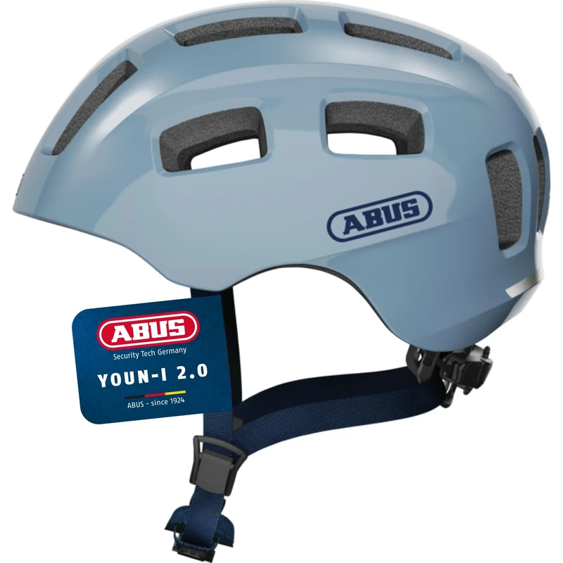 ABUS Youn-I 2.0 bike helmet - with light for children, teenagers and young adults - for girls and boys