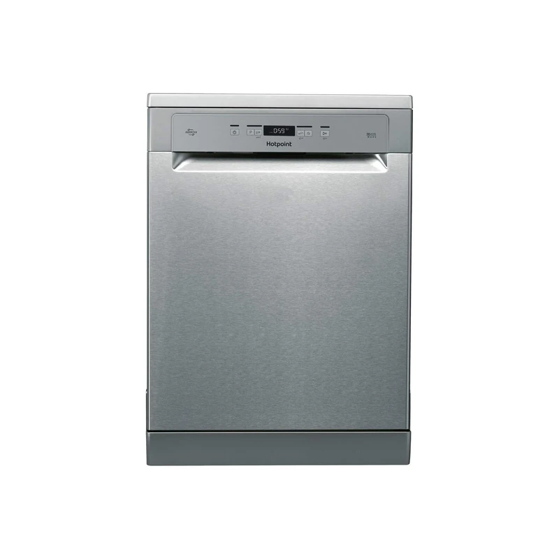 Hotpoint HFC 3T232 WFG X UK Freestanding Full Size Dishwasher, 14 Place Settings, Stainless Steel