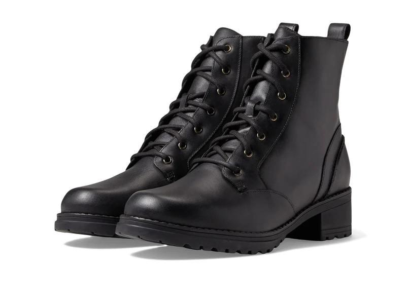 Cole Haan Women's Camea Combat Boot - Waterproof Leather, 9 UK