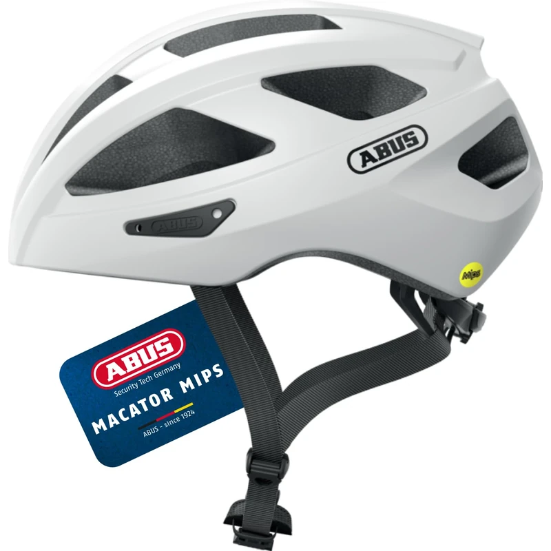 ABUS Macator MIPS road bike helmet - bike helmet for beginners with peak - suitable for people with pigtails - for men and women