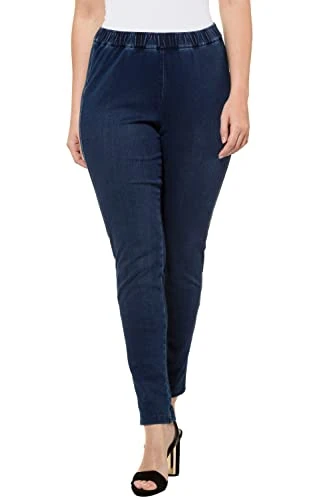 Ulla Popken Jersey-Jeans Pants, Dark Blue