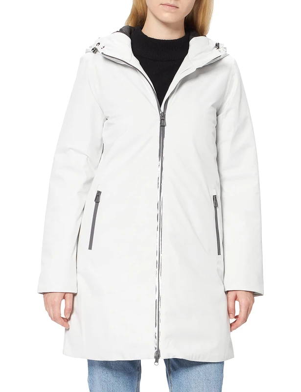 Geox W GENDRY woman PARKA, Cloud White, 6 UK