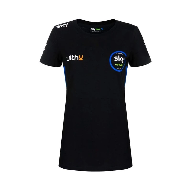 Vr46 T-Shirt SKY Racing Team Replica Race XS,Black,Woman