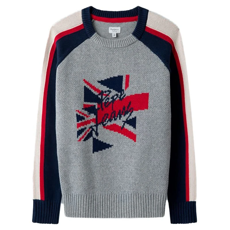 Pepe Jeans Boy's Robin Sweater, Gris, 6 Years