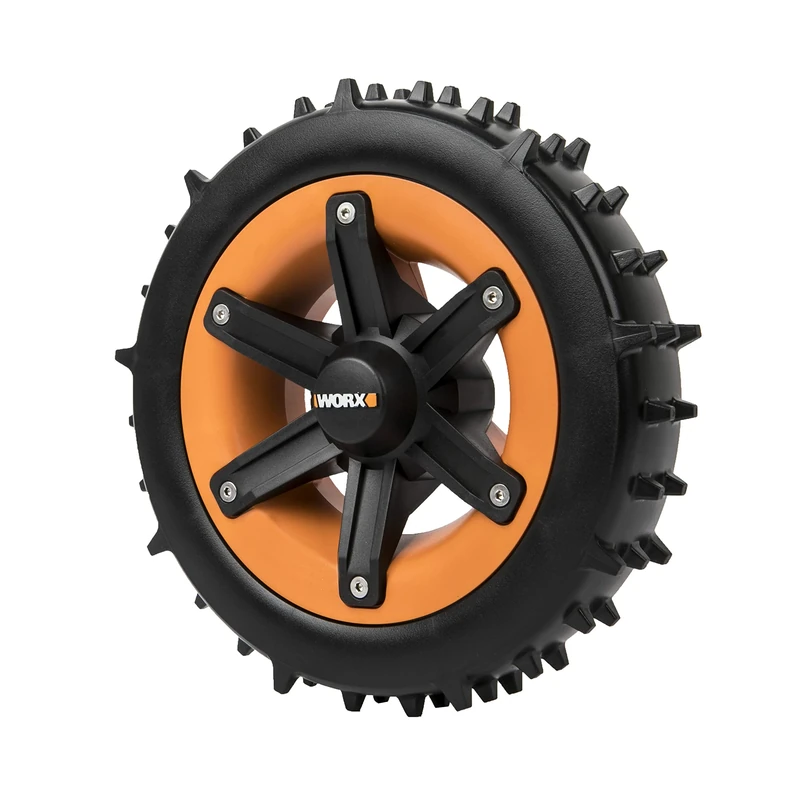 WORX WA0952 Landroid Wheels Super Grip - for Improved Climbing Capability - Professional on Difficult Terrain - Matches The Incline up to 24° or 45% - Easy Assembly - Not for Vision