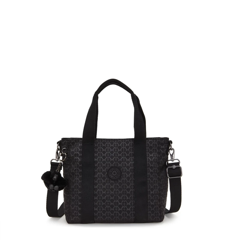 Kipling ASSENI MINI Small tote, Totes, Signature Emb (Black) - Image 1