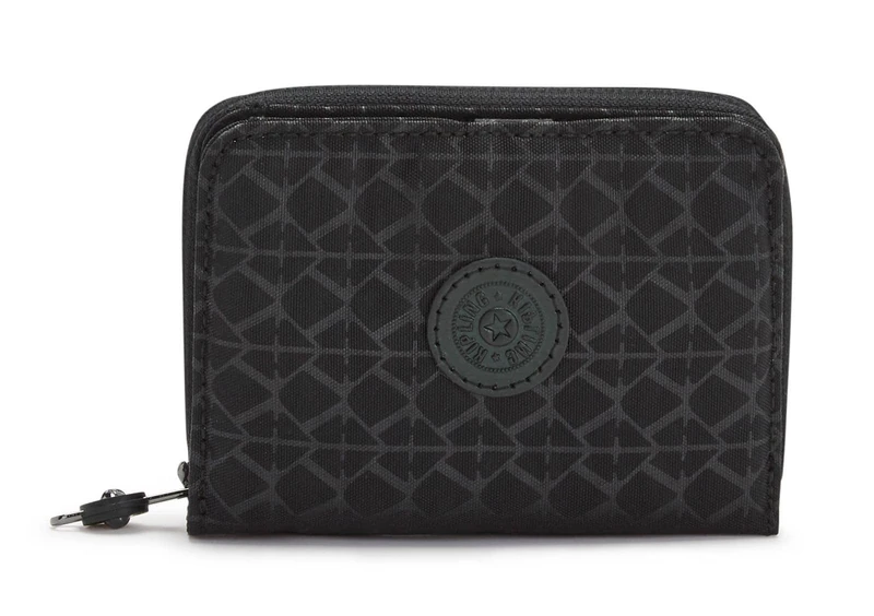 Kipling Money Love Medium Wallet, Signature Emb (Black)