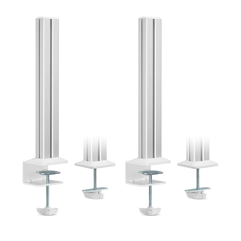 InLine® Slatwall Mounting Columns Aluminium for Table Mount Panel Set of 2