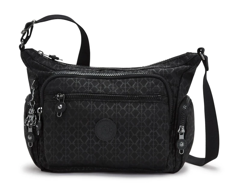 Kipling GABBIE S Small crossbody, Signature Emb (Black) - monkey picked at random